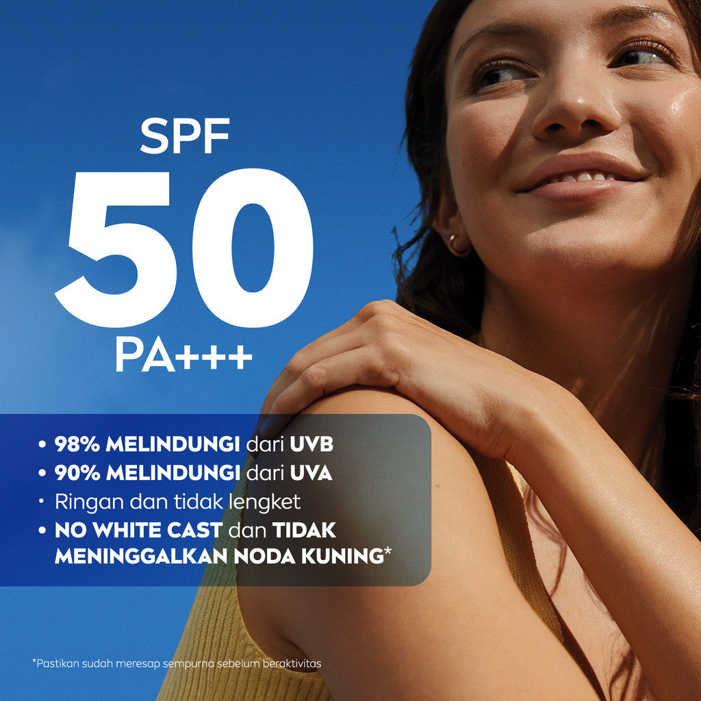 NIVEA Body Serum Extra Bright Super C+ SPF50+ PA+++ 170ml - Hand body serum lotion moisturizer mencerahkan kulit kusam bening badan glowing brightening melembabkan kering SPF UV matahari harian tidak lengket - Vitamin C, Niacinamide, Glutathione