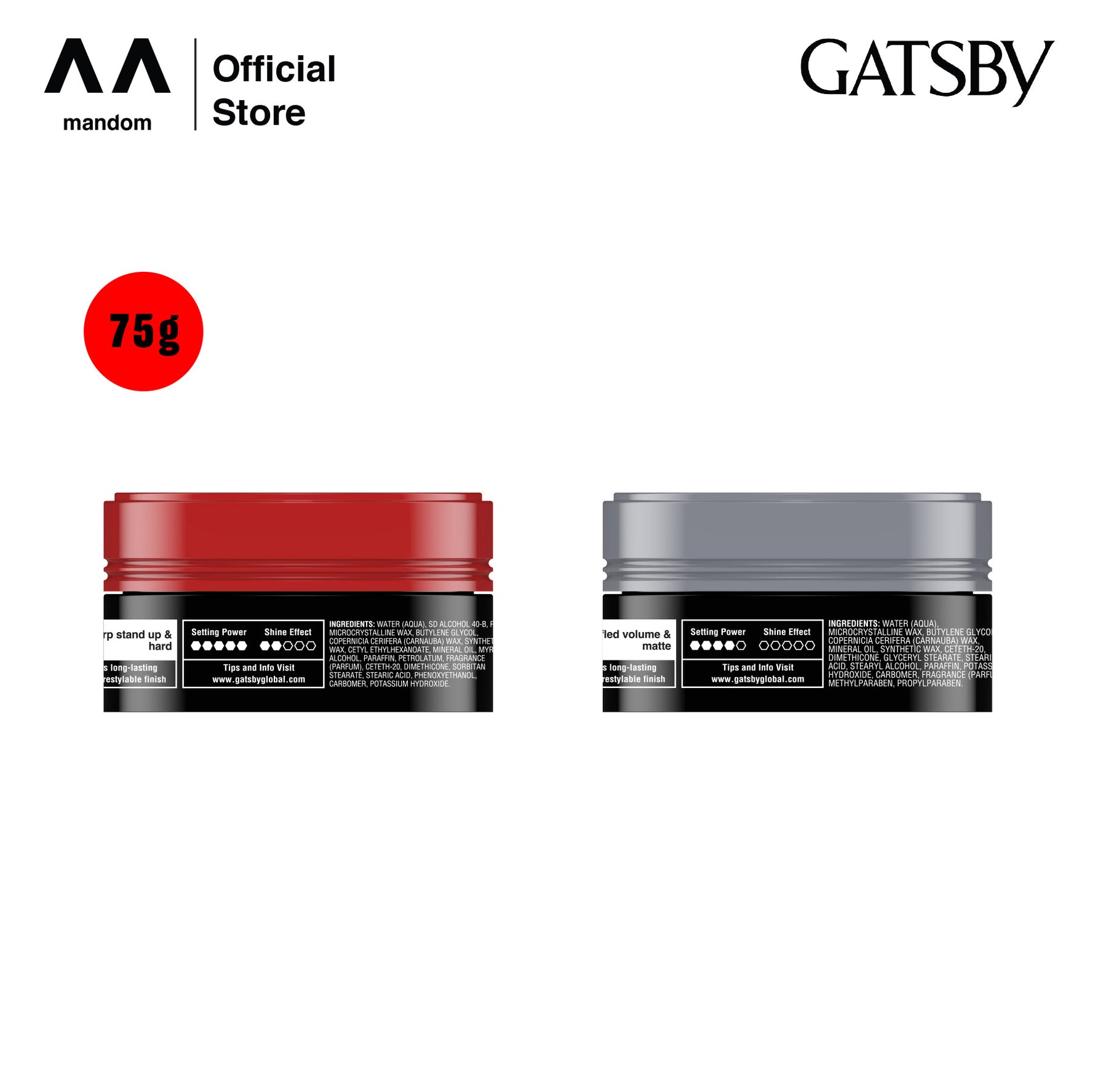 GATSBY Styling Wax Mat & Hard 75gr